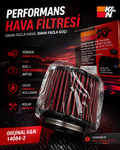 K&N Oto Hava Filtresi Stickerli ve Oto Koku Kartı Hediyeli🎁